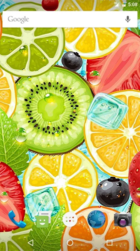 Скачать бесплатно живые обои Fruits by Wasabi на Андроид телефоны и планшеты.