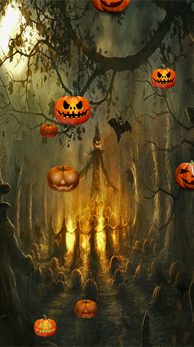 Скачать бесплатные живые обои Фентези для Андроид на рабочий стол планшета: Halloween by FlipToDigital.