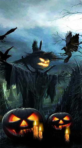 Скачать бесплатно живые обои Halloween sounds на Андроид телефоны и планшеты.