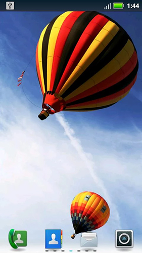 Скачать бесплатно живые обои Hot air balloon by Socks N' Sandals на Андроид телефоны и планшеты.