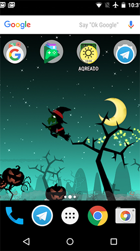 Скачать бесплатные живые обои Интерактивные для Андроид на рабочий стол планшета: Little witch planet.