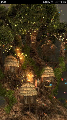 Скачать бесплатно живые обои Magic Tree 3D на Андроид телефоны и планшеты.