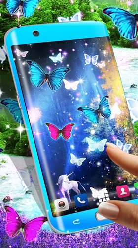 Скачать бесплатные живые обои Фентези для Андроид на рабочий стол планшета: Magical forest by HD Wallpaper themes.