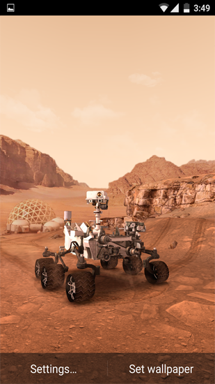 Скачать бесплатные живые обои Космос для Андроид на рабочий стол планшета: My Mars.