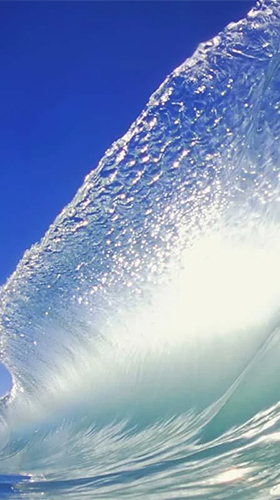 Скачать бесплатные живые обои Интерактивные для Андроид на рабочий стол планшета: Ocean waves by Fusion Wallpaper.