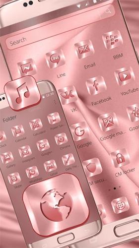 Скачать бесплатные живые обои Абстрактные для Андроид на рабочий стол планшета: Pink silk.