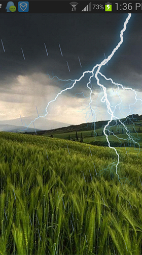 Скачать бесплатно живые обои Prairie lightning на Андроид телефоны и планшеты.