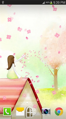 Скачать бесплатно живые обои Sakura by live wallpaper HongKong на Андроид телефоны и планшеты.