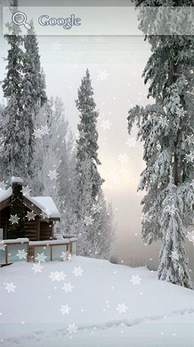 Скачать бесплатно живые обои Snow winter на Андроид телефоны и планшеты.