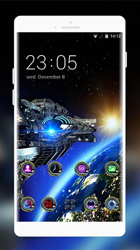 Скачать бесплатные живые обои Космос для Андроид на рабочий стол планшета: Space galaxy 3D by Mobo Theme Apps Team.