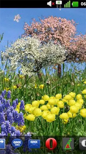Скачать бесплатные живые обои Растения для Андроид на рабочий стол планшета: Spring flowers by SoundOfSource.
