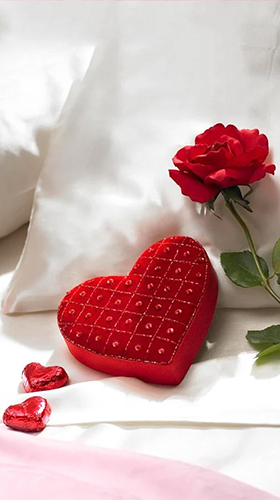 Скачать бесплатные живые обои Цветы для Андроид на рабочий стол планшета: Sweet romance.