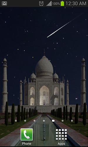 Скачать бесплатные живые обои Архитектура для Андроид на рабочий стол планшета: Taj Mahal.