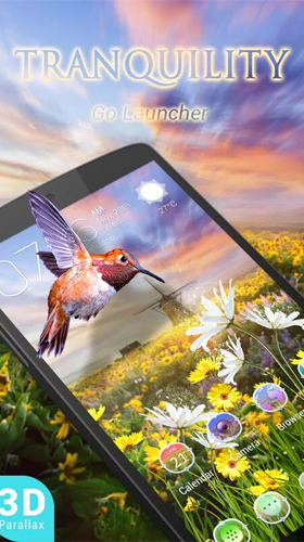 Скачать бесплатные живые обои Животные для Андроид на рабочий стол планшета: Tranquility 3D.
