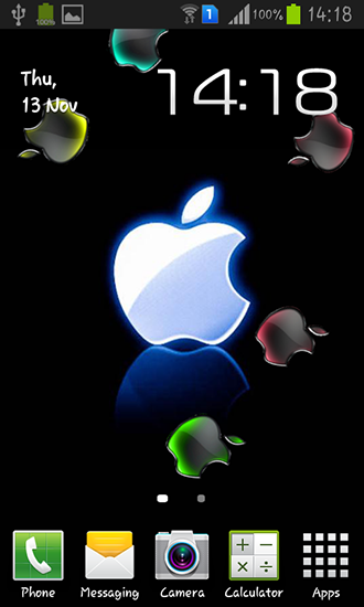 Скачать бесплатно живые обои Apple на Андроид телефоны и планшеты.