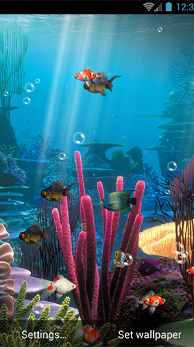 Скачать Aquarium by minatodev - бесплатные живые обои для Андроида на рабочий стол.