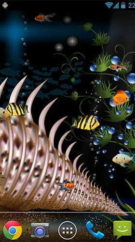 Скачать Aquarium by orchid - бесплатные живые обои для Андроида на рабочий стол.