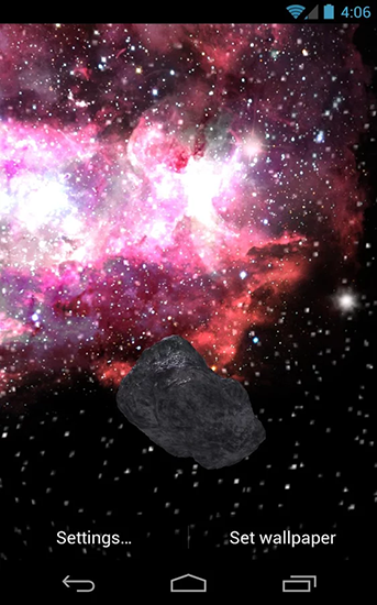 Скачать бесплатные живые обои Космос для Андроид на рабочий стол планшета: Asteroid Apophis.