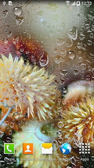 Скачать бесплатные живые обои Интерактивные для Андроид на рабочий стол планшета: Autumn flowers.