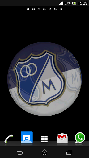 Скачать бесплатные живые обои Логотипы для Андроид на рабочий стол планшета: Ball 3D: Millonarios.
