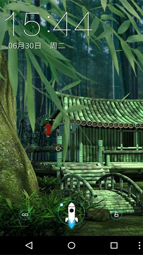 Скачать Bamboo house 3D - бесплатные живые обои для Андроида на рабочий стол.