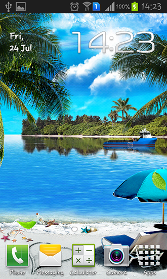 Скачать бесплатные живые обои Пейзаж для Андроид на рабочий стол планшета: Beach by Amax lwps.
