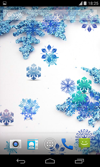 Beautiful snowflakes - скачать живые обои на Андроид 4.2.1 телефон бесплатно.