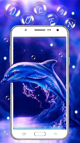 Скачать Blue dolphin by Live Wallpaper Workshop - бесплатные живые обои для Андроида на рабочий стол.