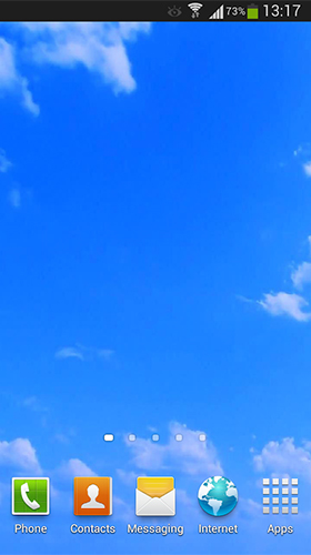 Скачать Blue sky - бесплатные живые обои для Андроида на рабочий стол.
