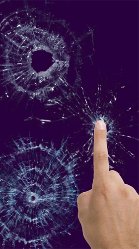 Скачать Broken glass by Cosmic Mobile - бесплатные живые обои для Андроида на рабочий стол.