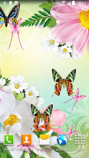 Скачать бесплатно живые обои Butterflies на Андроид телефоны и планшеты.