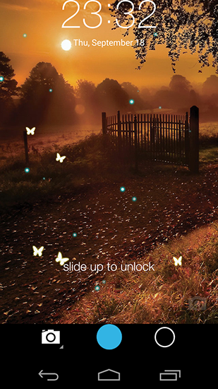 Скачать бесплатно живые обои Butterfly locksreen на Андроид телефоны и планшеты.