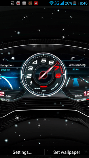 Car dashboard - скачать живые обои на Андроид 8.0 телефон бесплатно.