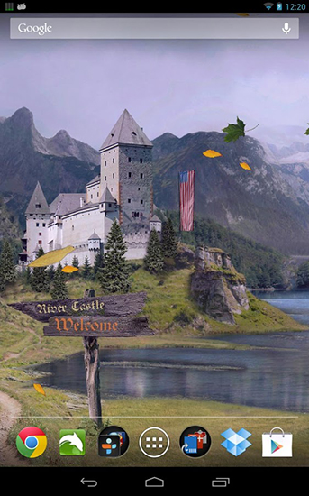 Скачать бесплатные живые обои Пейзаж для Андроид на рабочий стол планшета: Castle.
