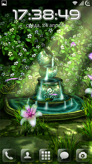 Скачать бесплатные живые обои Растения для Андроид на рабочий стол планшета: Celtic garden HD.