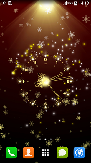 Christmas clock - скачать живые обои на Андроид 4.4.2 телефон бесплатно.