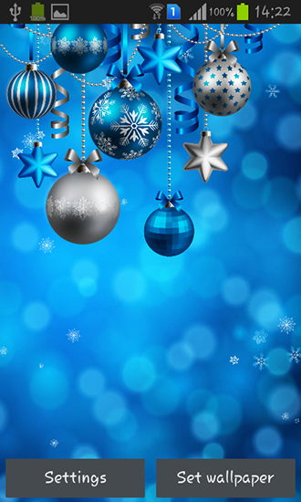 Скачать бесплатные живые обои Интерактивные для Андроид на рабочий стол планшета: Christmas decorations.
