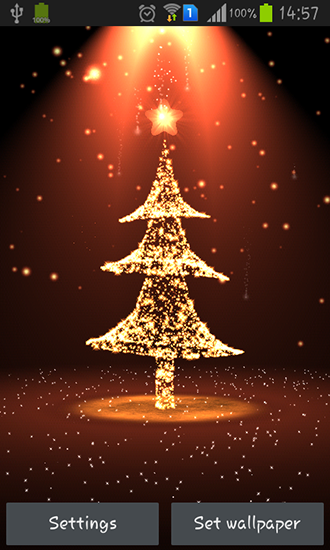 Скачать бесплатные живые обои Праздники для Андроид на рабочий стол планшета: Christmas tree.