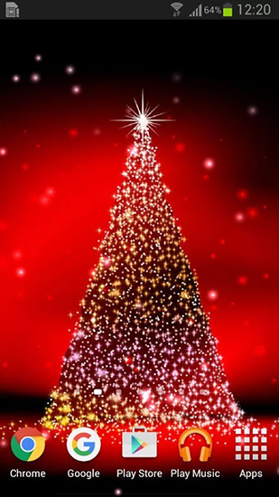 Скачать бесплатно живые обои Christmas trees на Андроид телефоны и планшеты.