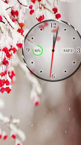 Скачать Clock, calendar, battery - бесплатные живые обои для Андроида на рабочий стол.