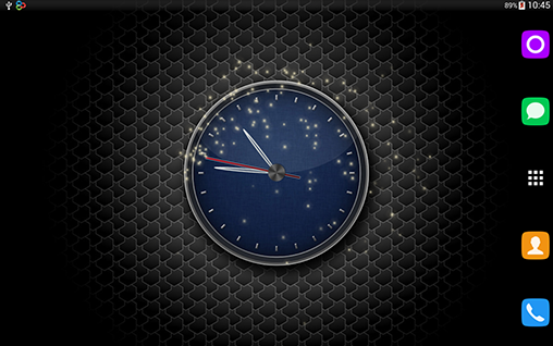 Скачать бесплатные живые обои С часами для Андроид на рабочий стол планшета: Clock by T-Me Clocks.
