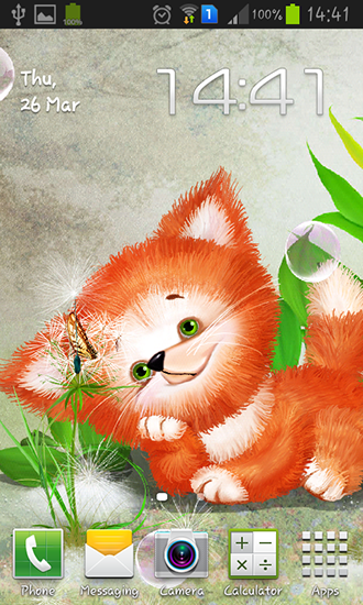 Скачать бесплатные живые обои Животные для Андроид на рабочий стол планшета: Cute foxy.