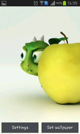 Cute little dragon - скачать живые обои на Андроид 4.4.2 телефон бесплатно.