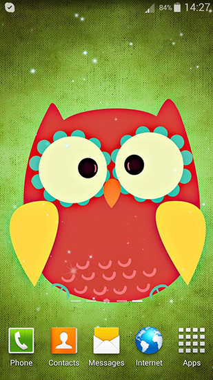 Скачать бесплатные живые обои Векторные для Андроид на рабочий стол планшета: Cute owl.