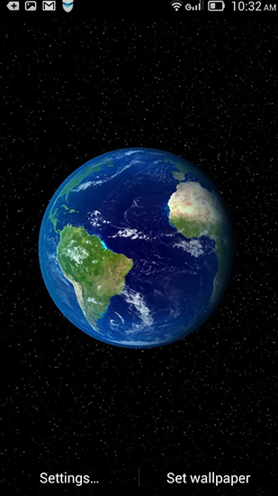 Скачать бесплатные живые обои Космос для Андроид на рабочий стол планшета: Dynamic Earth.