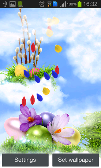 Скачать бесплатные живые обои Праздники для Андроид на рабочий стол планшета: Easter HD.