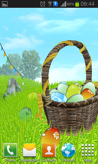 Скачать бесплатно живые обои Easter: Meadow на Андроид телефоны и планшеты.