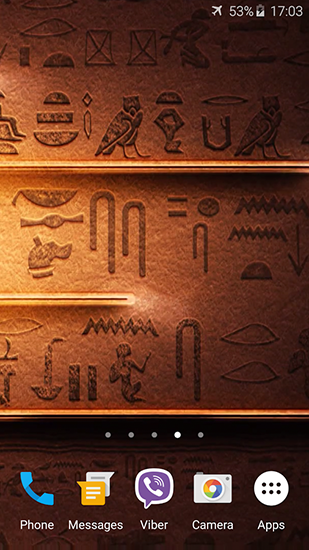 Скачать бесплатные живые обои Интерактивные для Андроид на рабочий стол планшета: Egyptian theme.