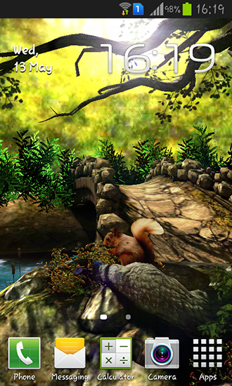 Fantasy forest 3D - скачать живые обои на Андроид 4.2.1 телефон бесплатно.