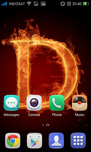 Скачать бесплатно живые обои Fire letter 3D на Андроид телефоны и планшеты.
